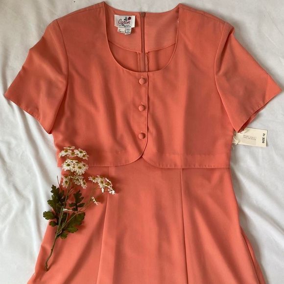 Vintage Dresses & Skirts - Vintage melon maxi dress